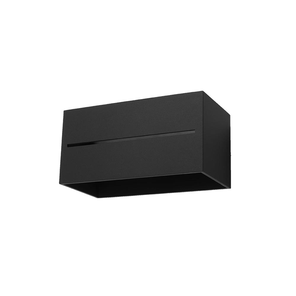 Aplique de pared LOBO MAXI negro, G9
