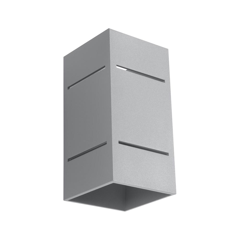 Aplique de pared BLOCCO gris, G9