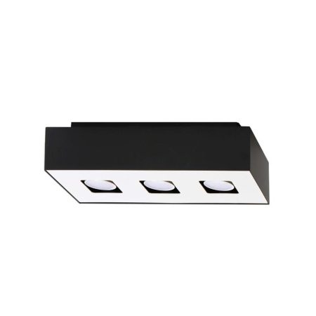 Aplique de techo MONO 3 negro, GU10