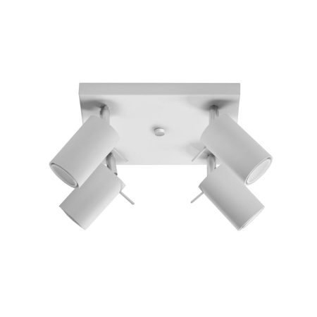 Aplique de techo RING 4 blanco, GU10
