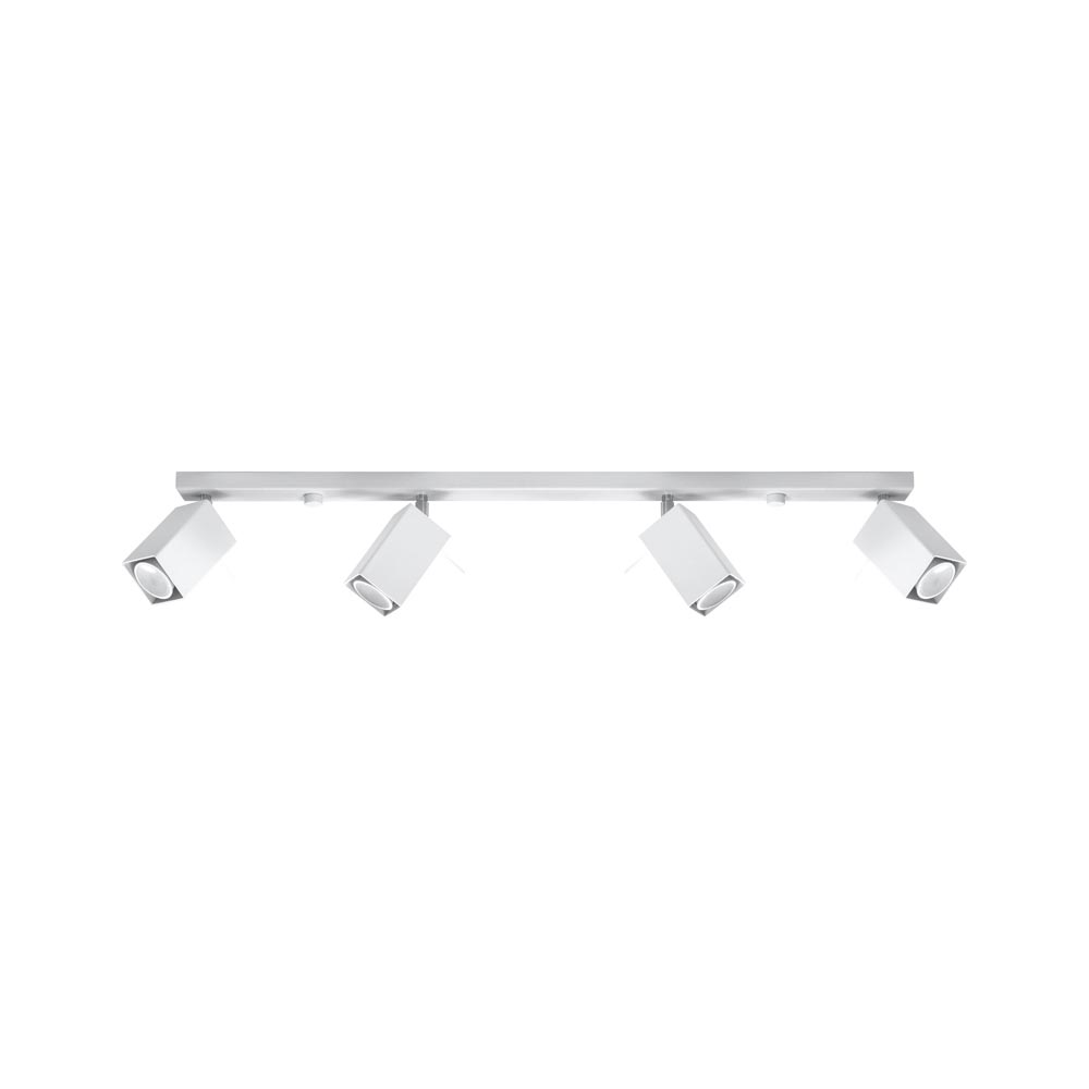 Aplique de techo MERIDA 4L blanco, GU10