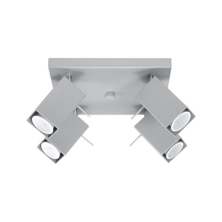 Aplique de techo MERIDA 4 gris, GU10