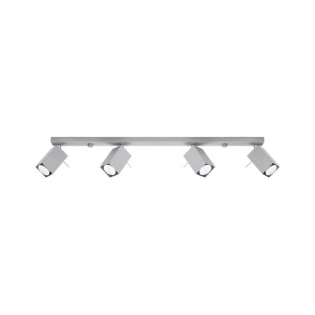 Aplique de techo MERIDA 4L gris, GU10