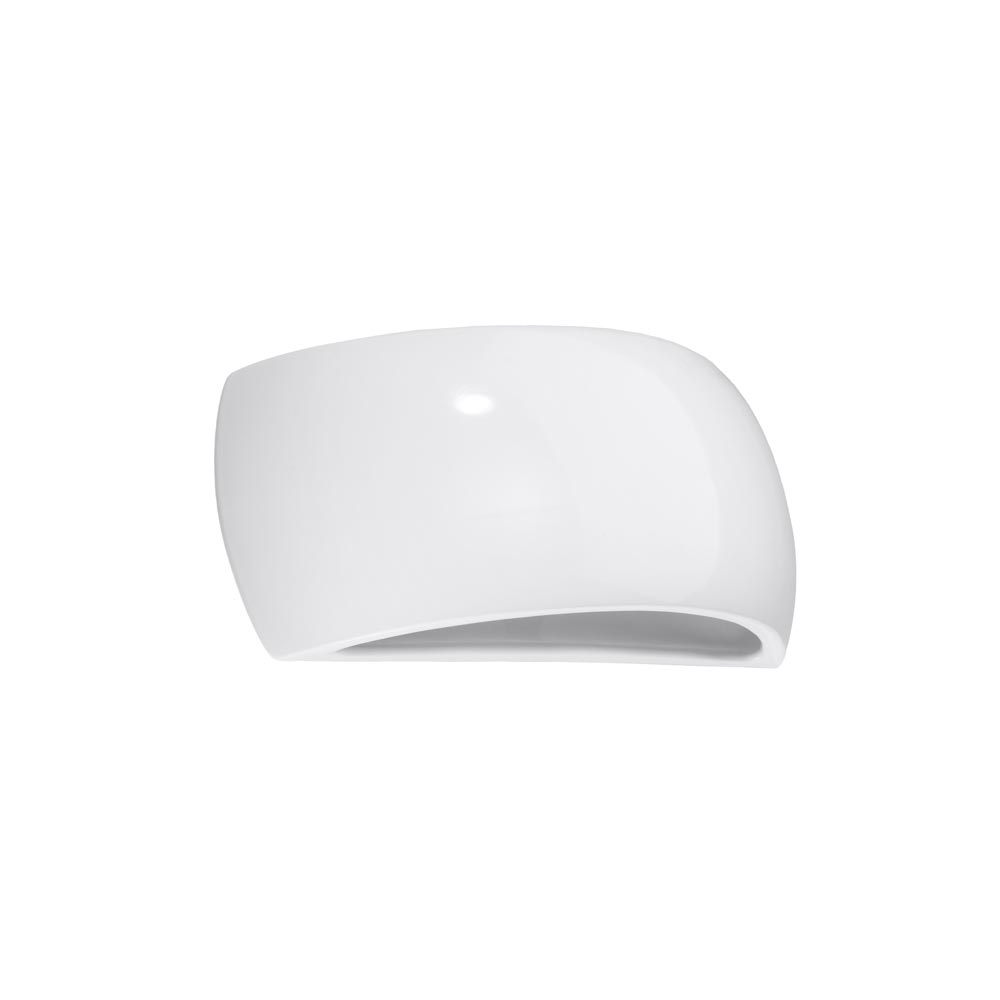 Aplique de pared barnizado PONTIUS blanco brillo