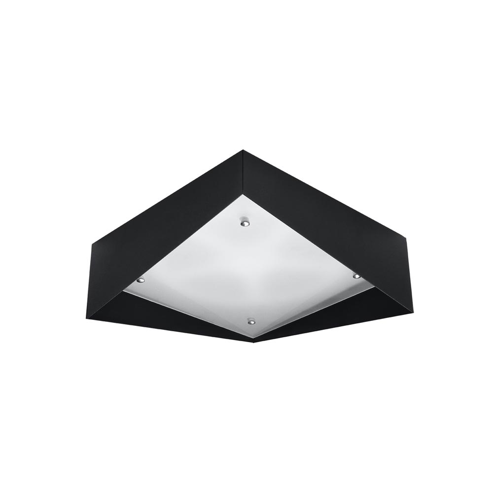 Aplique de techo AVIOR negro, E27