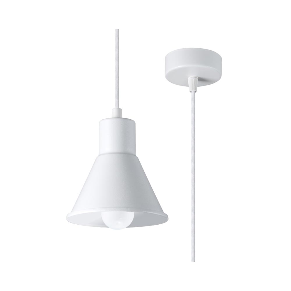 Lámpara colgante TALEJA 1 blanco E27
