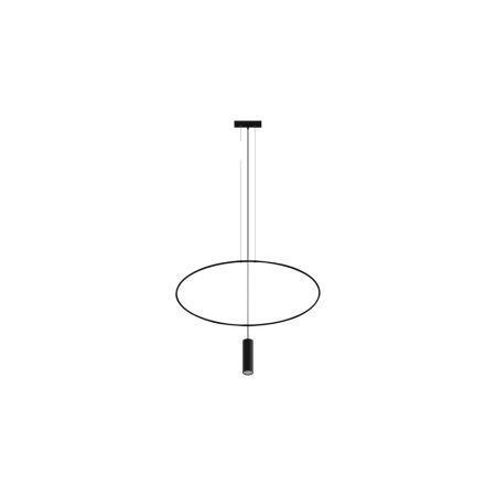 Lámpara de techo HOLAR 1 negro, GU10