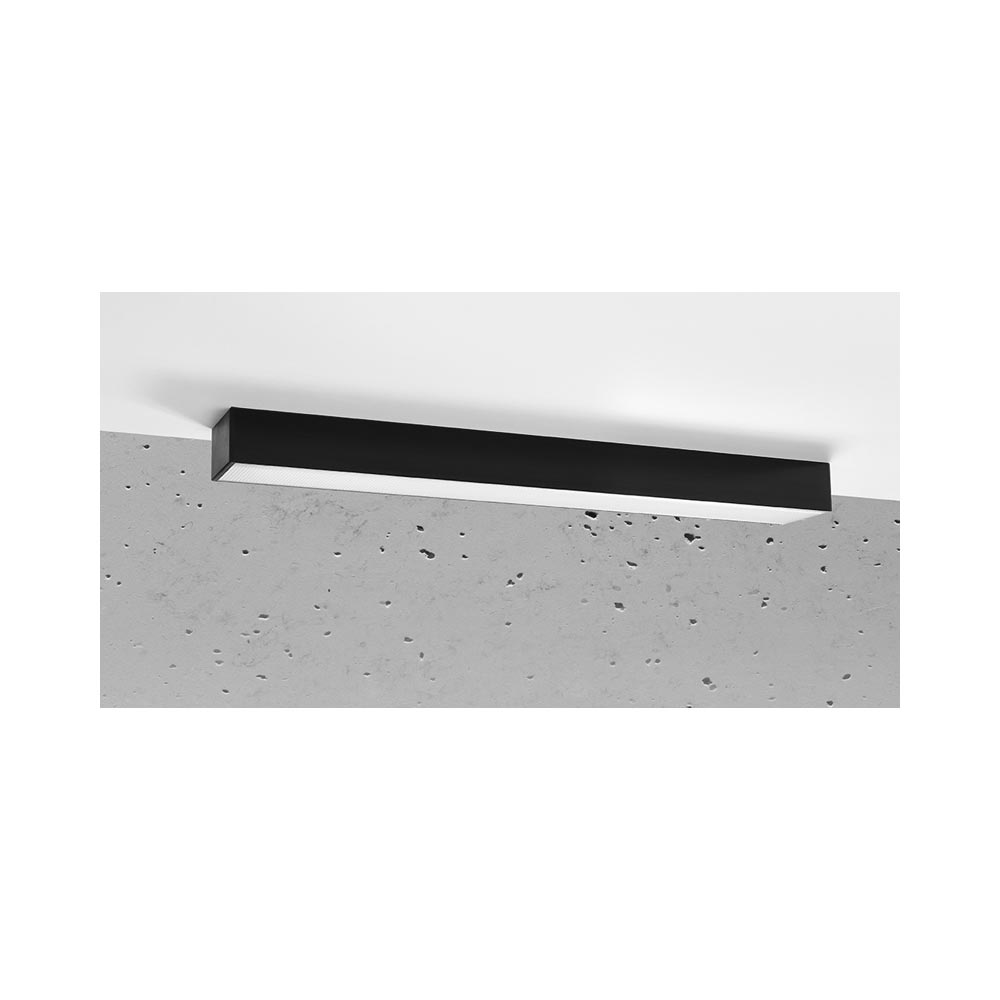 Aplique de techo PINNE LED 65 negro, 22W