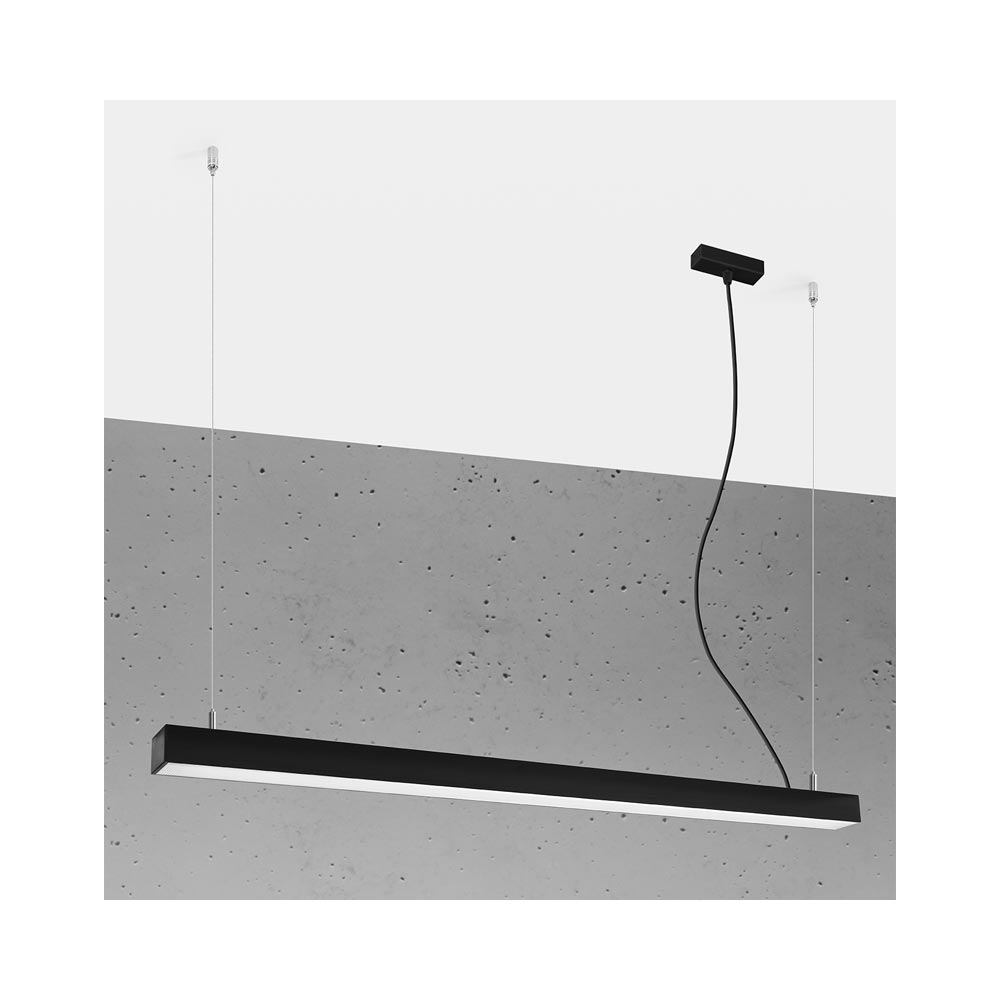 Lámpara de techo PINNE LED 115 negro, 31W