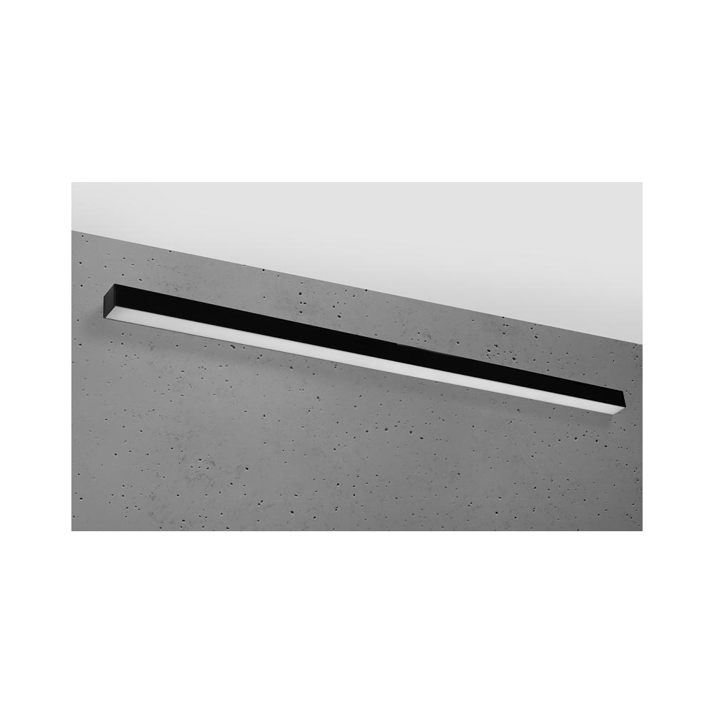 Aplique de pared PINNE LED 145 negro, 31W
